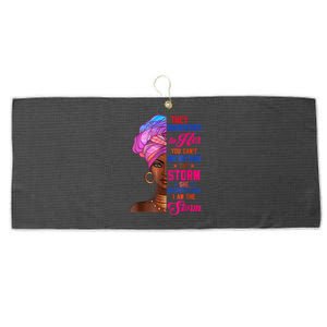 She Whispered Back I Am The Storm Black History Month 31 Large Microfiber Waffle Golf Towel