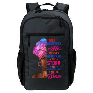 She Whispered Back I Am The Storm Black History Month 31 Daily Commute Backpack