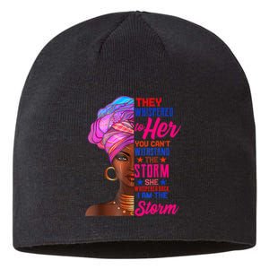 She Whispered Back I Am The Storm Black History Month Sustainable Beanie