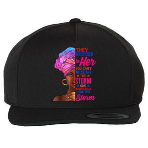 She Whispered Back I Am The Storm Black History Month Wool Snapback Cap