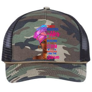 She Whispered Back I Am The Storm Black History Month Retro Rope Trucker Hat Cap