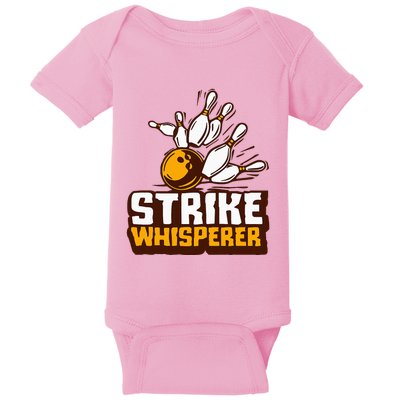 Strike Whisperer Bowling Baby Bodysuit