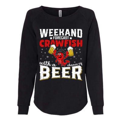 Seafood With Beer Crawfish Season Cajun Festival Party Gift Womens California Wash Sweatshirt