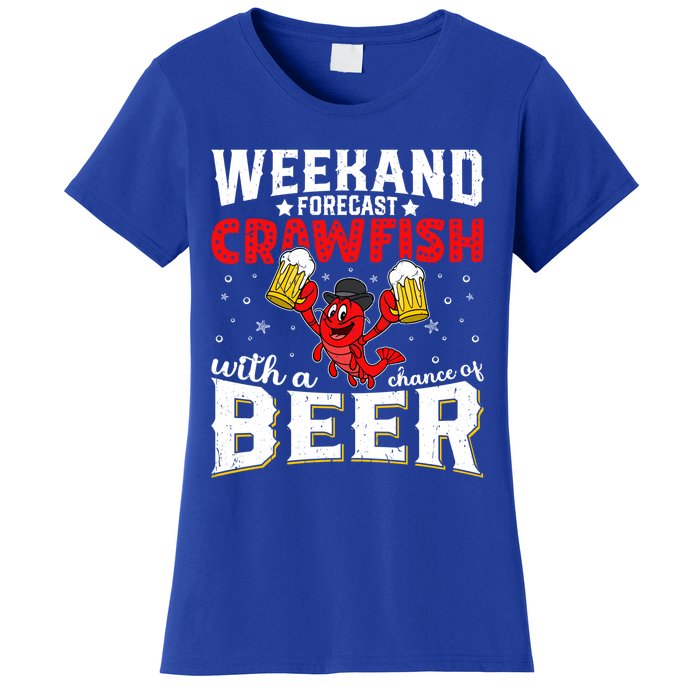 Seafood With Beer Crawfish Season Cajun Festival Party Gift Women's T-Shirt