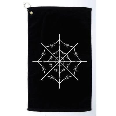 Spider Web Barbed Wire Golf Towel