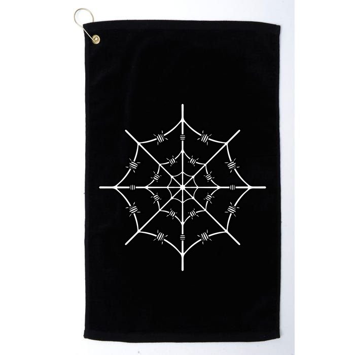 Spider Web Barbed Wire Golf Towel