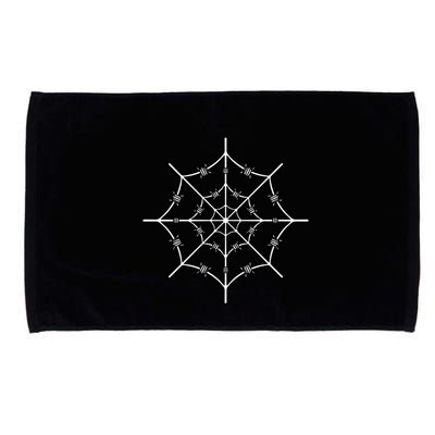 Spider Web Barbed Wire Microfiber Hand Towel