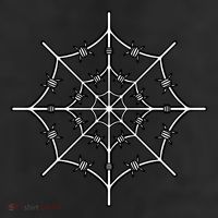Spider Web Barbed Wire Microfiber Hand Towel