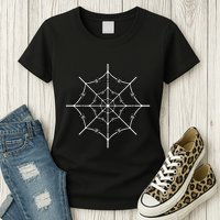 Spider Web Barbed Wire Womens T-Shirt
