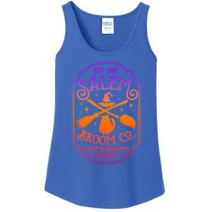 Salem Witch Broom Company Est 1692 Halloween Salem Cat Broom Great Gift Ladies Essential Tank