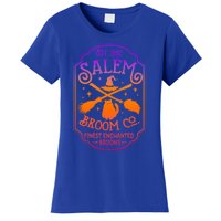 Salem Witch Broom Company Est 1692 Halloween Salem Cat Broom Great Gift Women's T-Shirt