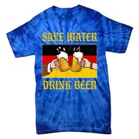 Save Water Beer Ger Flag Oktober Oktoberfest Party Funny Gift Tie-Dye T-Shirt