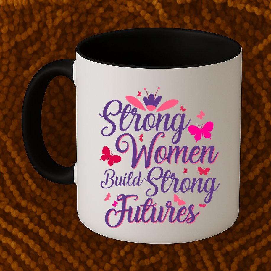 Strong Women Build Strong Futures Mug