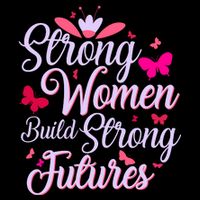 Strong Women Build Strong Futures Cropped Pullover Crew