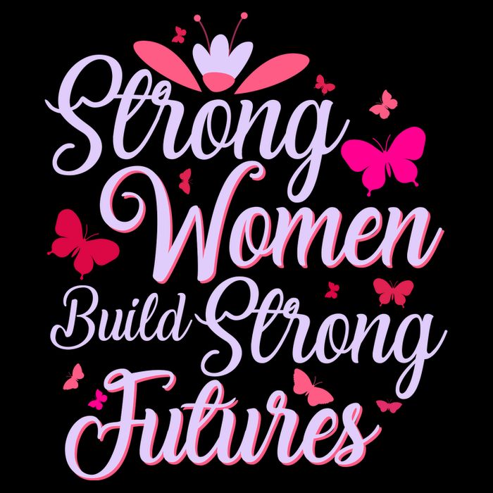 Strong Women Build Strong Futures Cropped Pullover Crew