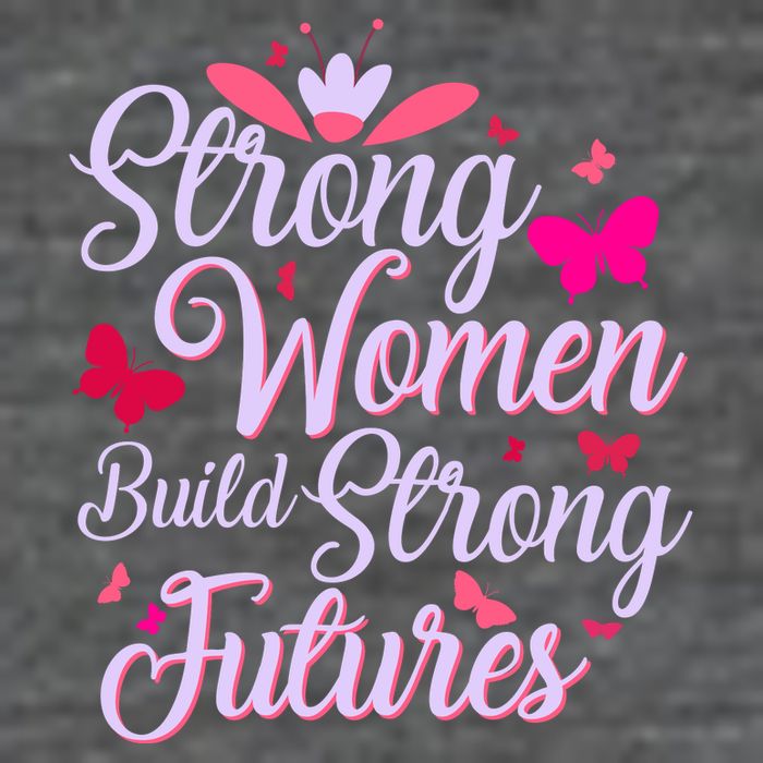 Strong Women Build Strong Futures Zip Tote Bag