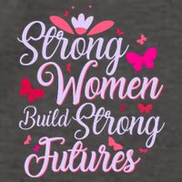 Strong Women Build Strong Futures Vector Backpack