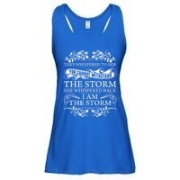 She Whispered Back I Am The Storm Motivational Gift Ladies Essential Flowy Tank