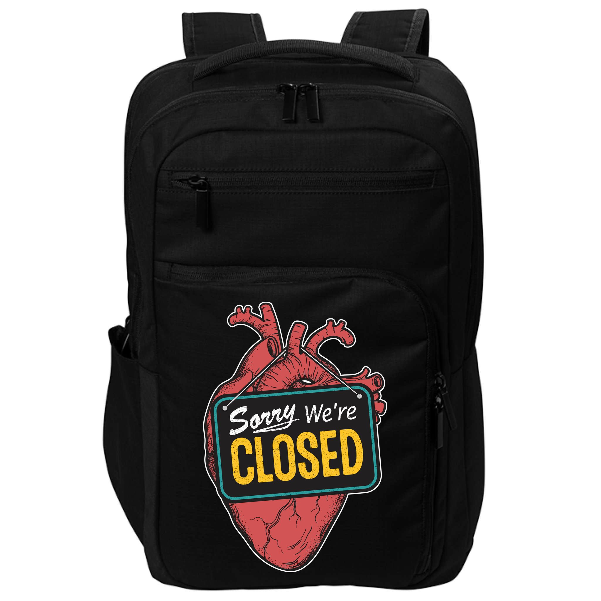 Sorry Were Closed Heart Impact Tech Backpack