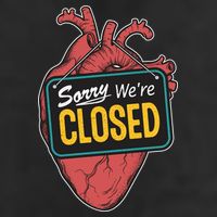 Sorry Were Closed Heart Adult Drive Performance Visor