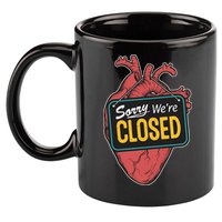 Sorry Were Closed Heart 11oz C Handle Ceramic Mug
