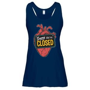 Sorry Were Closed Heart Ladies Essential Flowy Tank