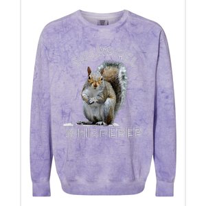 Squirrel Whisperer Cool Funny Sarcastic Squirrel Lover Colorblast Crewneck Sweatshirt