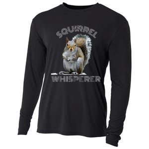 Squirrel Whisperer Cool Funny Sarcastic Squirrel Lover Cooling Performance Long Sleeve Crew