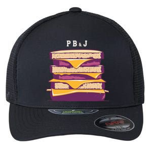 Sandwich With Creamy Peanut Butter And Jelly Flexfit Unipanel Trucker Cap