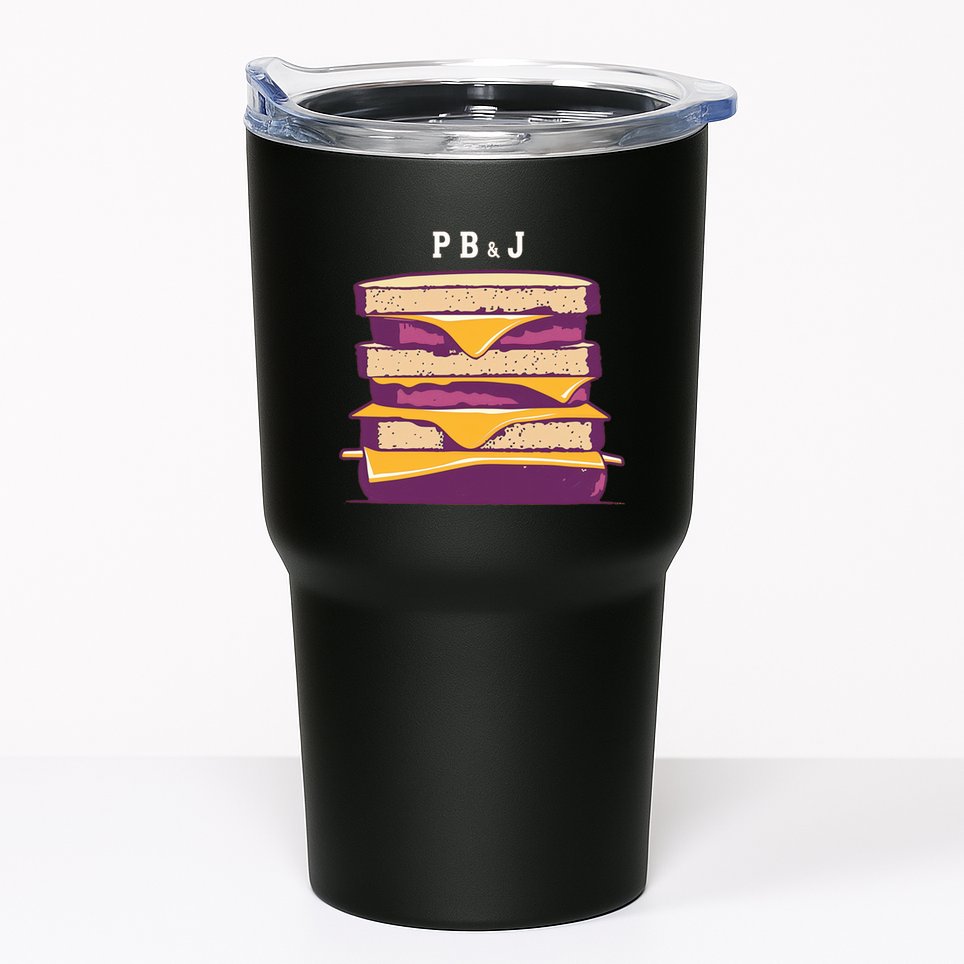 Sandwich With Creamy Peanut Butter And Jelly Tumbler