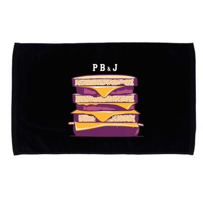 Sandwich With Creamy Peanut Butter And Jelly Microfiber Hand Towel