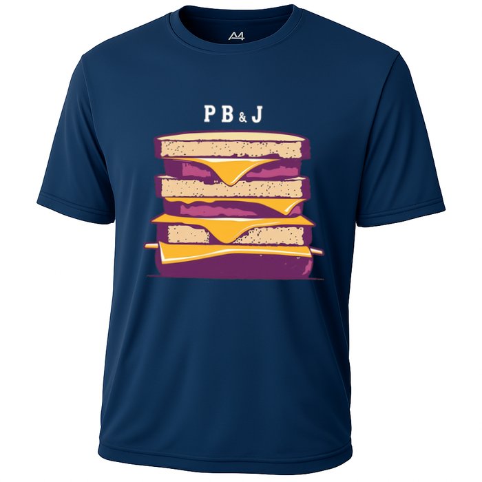 Sandwich With Creamy Peanut Butter And Jelly Performance Shirt