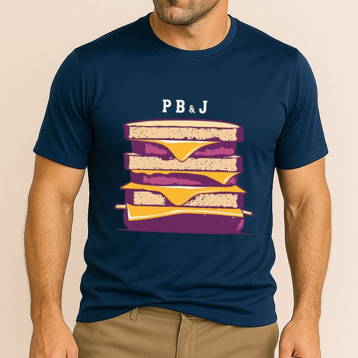 Sandwich With Creamy Peanut Butter And Jelly Performance Shirt