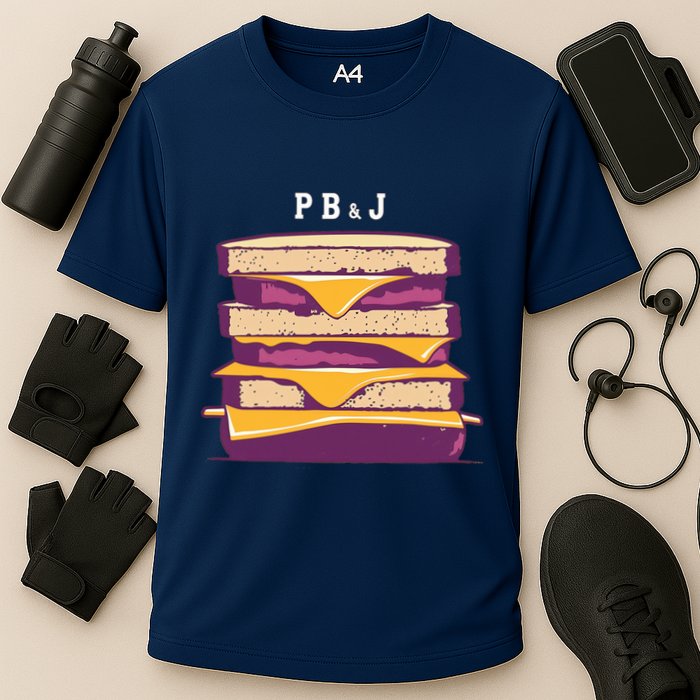 Sandwich With Creamy Peanut Butter And Jelly Performance Shirt