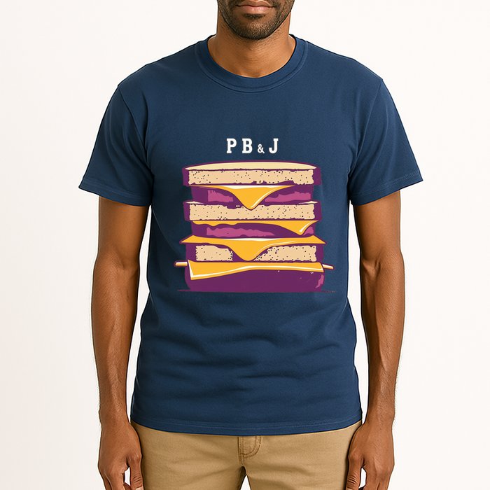 Sandwich With Creamy Peanut Butter And Jelly Tall T-Shirt