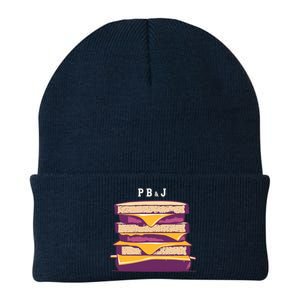 Sandwich With Creamy Peanut Butter And Jelly Knit Cap Winter Beanie