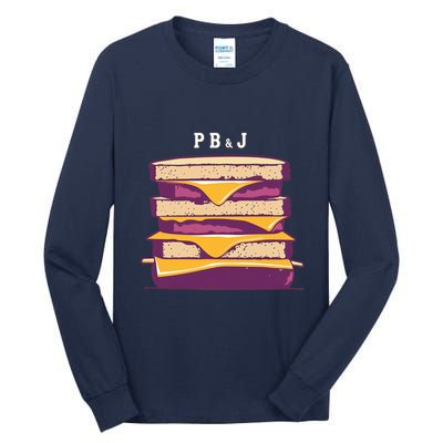 Sandwich With Creamy Peanut Butter And Jelly Tall Long Sleeve T-Shirt