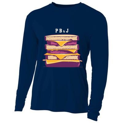 Sandwich With Creamy Peanut Butter And Jelly Cooling Performance Long Sleeve Crew