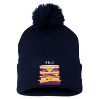 Sandwich With Creamy Peanut Butter And Jelly Pom Pom 12in Knit Beanie