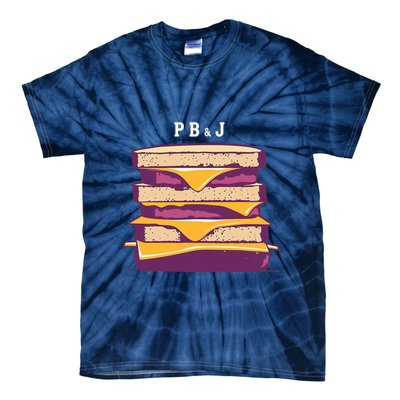 Sandwich With Creamy Peanut Butter And Jelly Tie-Dye T-Shirt