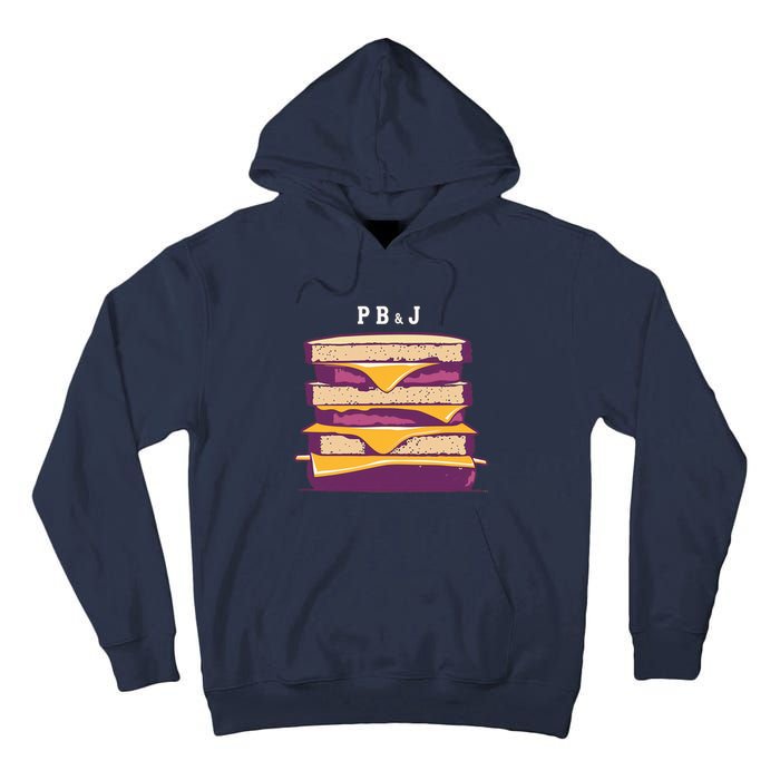Sandwich With Creamy Peanut Butter And Jelly Tall Hoodie