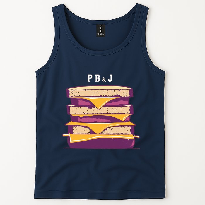 Sandwich With Creamy Peanut Butter And Jelly Tank Top