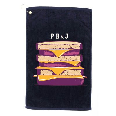 Sandwich With Creamy Peanut Butter And Jelly Golf Towel