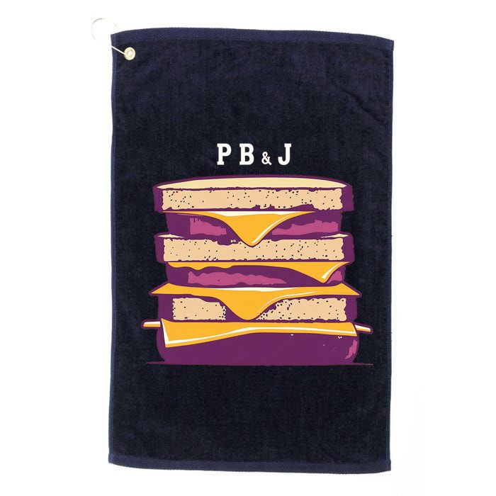 Sandwich With Creamy Peanut Butter And Jelly Golf Towel