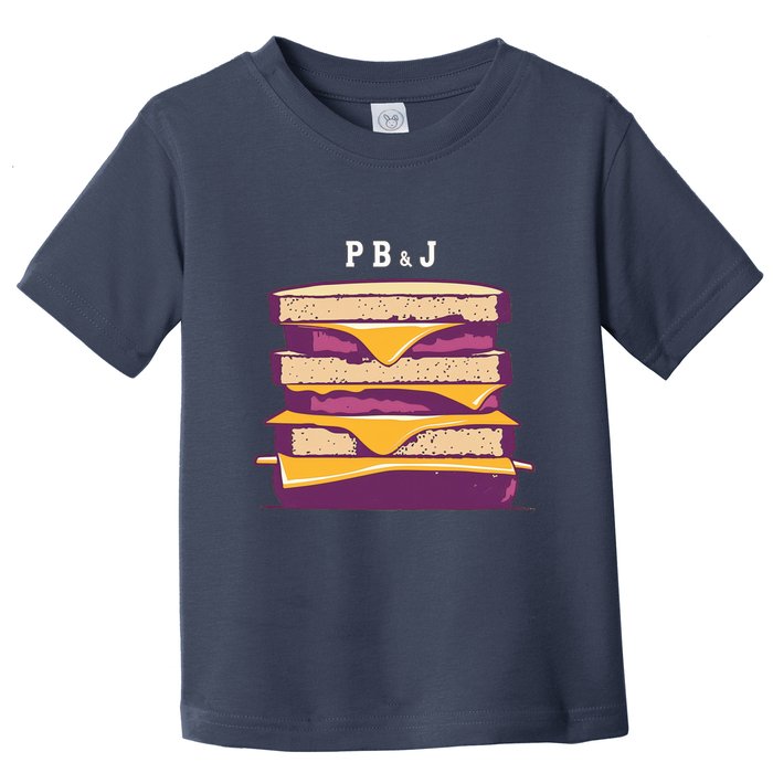 Sandwich With Creamy Peanut Butter And Jelly Toddler T-Shirt