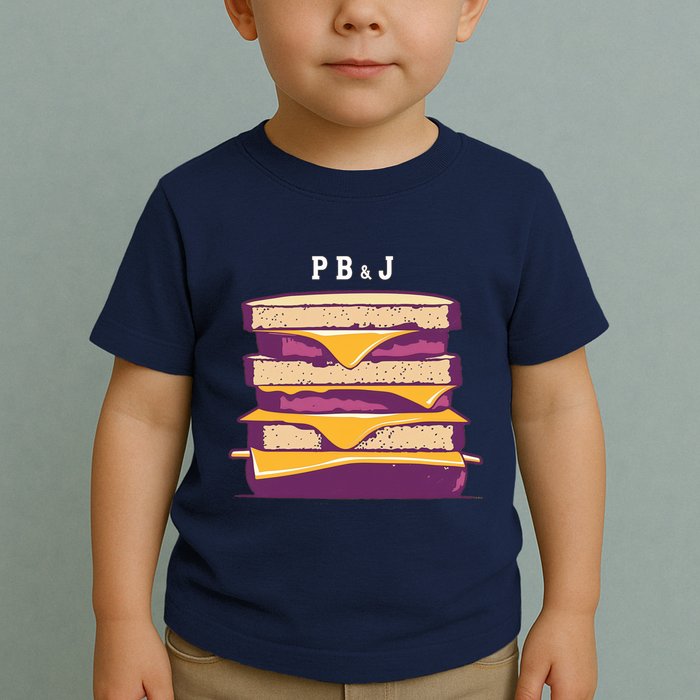 Sandwich With Creamy Peanut Butter And Jelly Toddler T-Shirt
