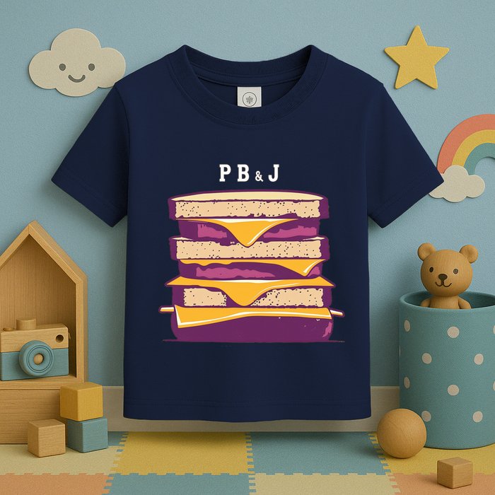 Sandwich With Creamy Peanut Butter And Jelly Toddler T-Shirt
