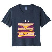 Sandwich With Creamy Peanut Butter And Jelly Crop Top