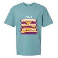 Sandwich With Creamy Peanut Butter And Jelly Sueded Cloud Jersey T-Shirt