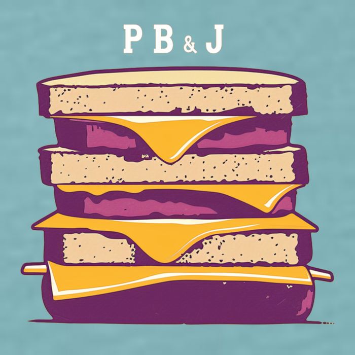 Sandwich With Creamy Peanut Butter And Jelly Sueded Cloud Jersey T-Shirt
